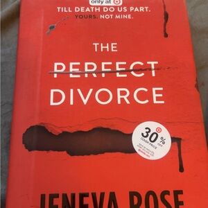 The Perfect Divorce by Jeneva Rose - Red hardcover painted edges